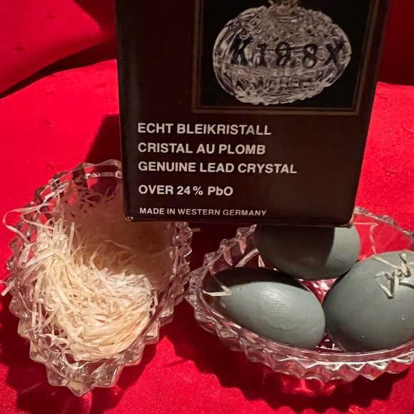 Vintage German Elegant Crystal Egg - Picture 7 of 8